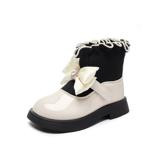 Bottes Hiver Garçon - Chaussures De Randonnée Chaudes, Antidérapantes, Tailles EU34 à 40, Cuir Résistant, Doublure Renforcée - 12