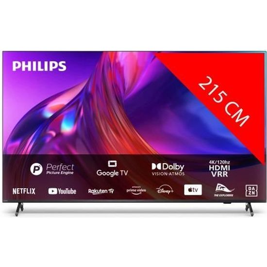 PHILIPS TV LED 4K 215 cm 85PUS8808/12 Ambilight TV The One 8808 XXL