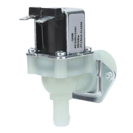 Électrovanne électrique, G3/4 NC Électrovanne électrique en plastique normalement fermée Longue durée de vie de la vanne d'entrée d'eau(AC 220V- 240V