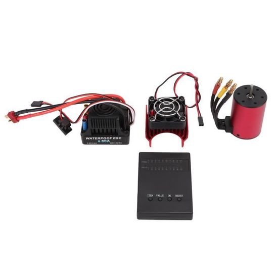 Moteur RC Brushless étanche 3650 2300KV - Pour Voiture 1/10 2S/3S, Arbre 3.175mm