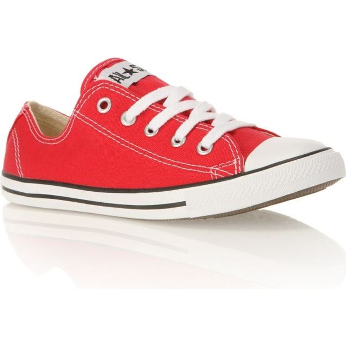 converse femme basse rouge