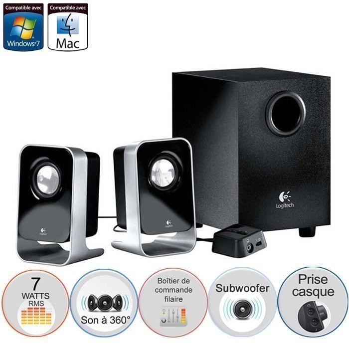 Logitech 2.1 Stereo Speaker System LS21