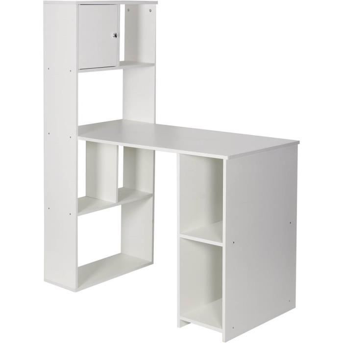 Bureau avec Bibliothèque -Chirs- - Blanc