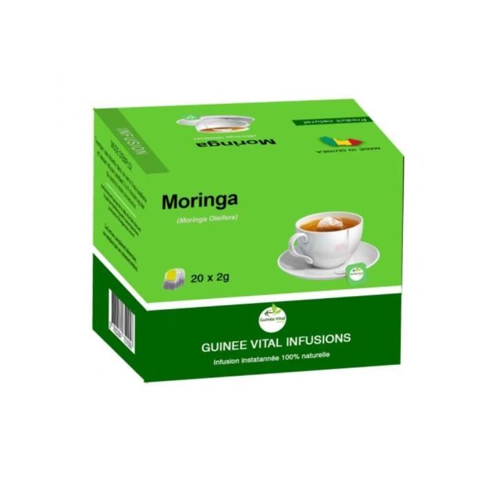 Infusion naturelle de Moringa-Boîte de 20 sachets instantanés