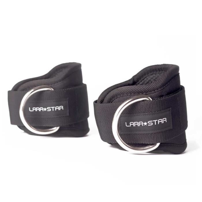 Gym cheville sangles résistance bande entraînements ancre Durable poignets Ab jambe Glute exercices - Modèle: Black - HSJSTLDA08350