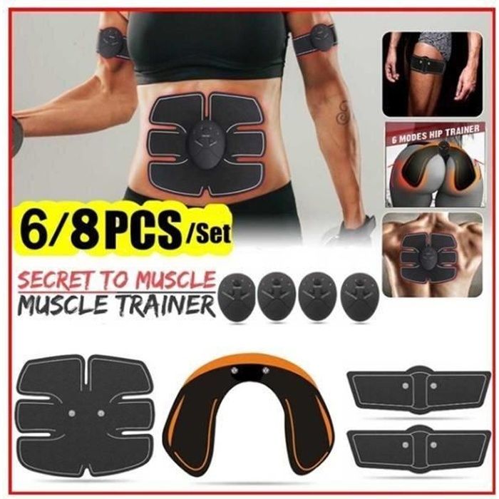 Electrostimulateur - 8PCS STIMULATEUR ABDO +FESSSIERS OFFERT