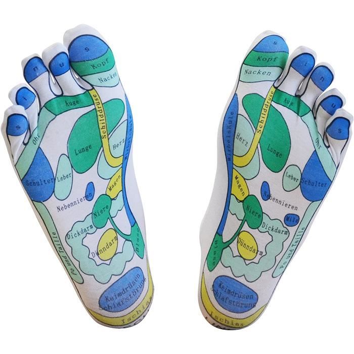 Accessoires de massage manuel chaussettes de réflexologie, 1 paire - maison pour la réflexologie facile, réflexologie de 178783