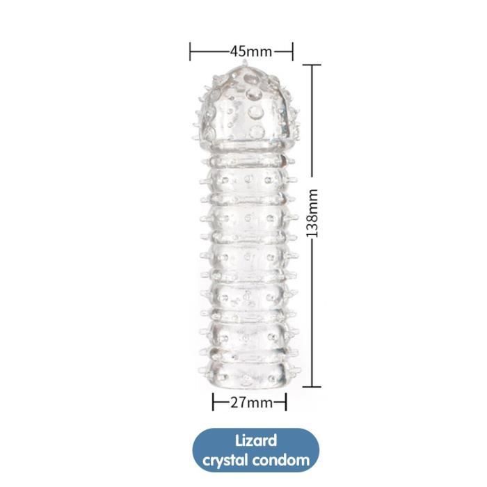 Buse de manchon de pénis sur les Extensions de bite de pénis préservatif agrandissement masculin pour les hommes retarder Type B #A