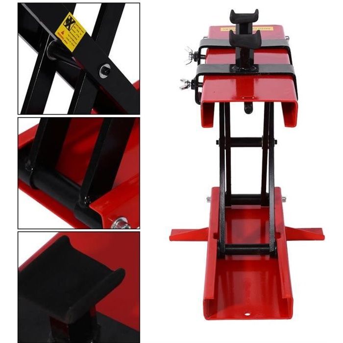 Qutianshop® Élévateur à ciseaux Pont d'atelier pour moto Plate-forme Support de Montage et Levage(MAX 500kg - 1100LB)