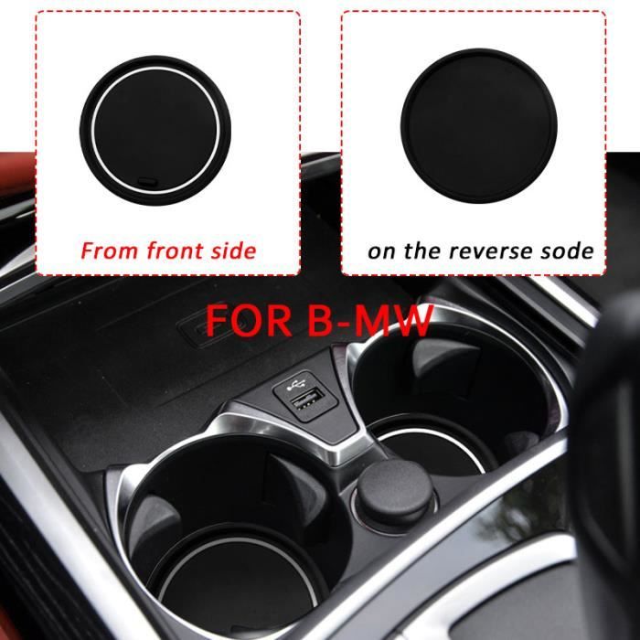 Tapis voiture,Tapis porte-bouteille antidérapant pour voiture,1 pièce,pour BMW F10 F07 E90 E60 F30 E89 E85 E91 E92 X1 X3 X5 X6 3 5