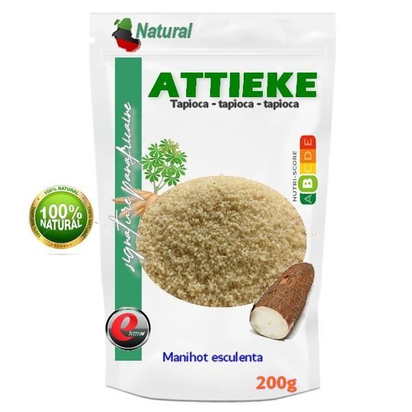 Attiéké en tapioca séché - Qualité supérieure 200g