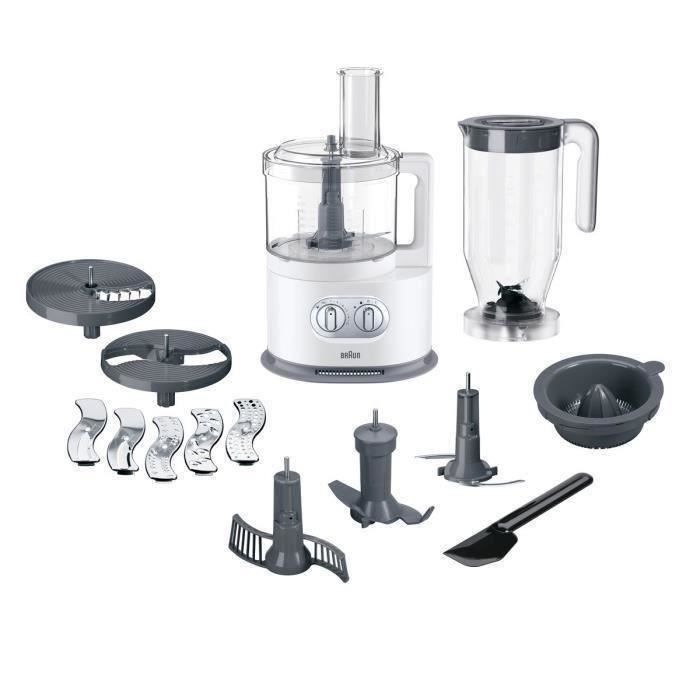 BRAUN FP5150WH Robot multifonction - Blanc