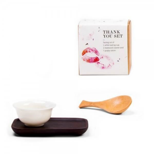 Coffret à thé - Blanc Et Marron