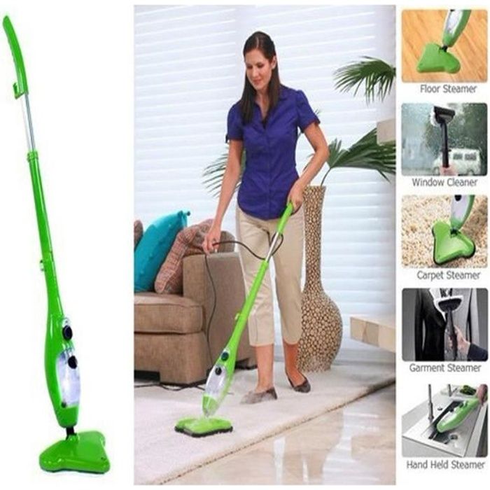 Balai vapeur H2O MOP X5 vert