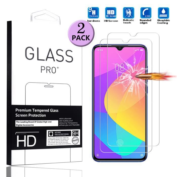 [2 Pièces] Pour Xiaomi Mi A3 Verre Trempé Film de Protection Protection Ecran Xiaomi Mi A3 2019 6.01\