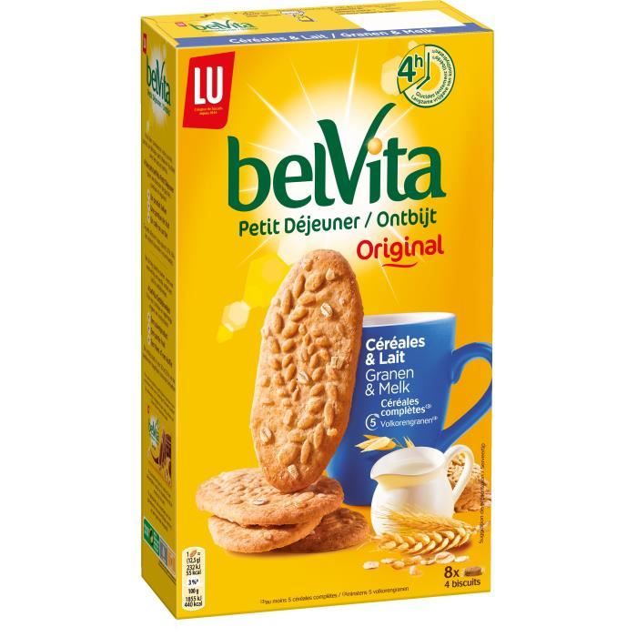 BELVITA Sablés Lait Cereales 400g x5