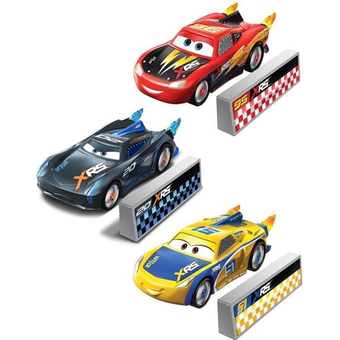 Pack de 3 voitures Cars XRS Rocket Racing