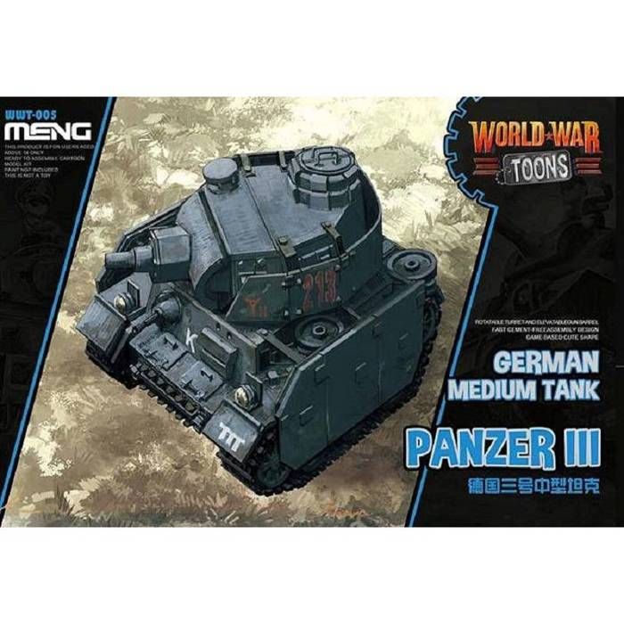 Maquette Char World War Toons German Medium Tank Panzer Iii - MENG