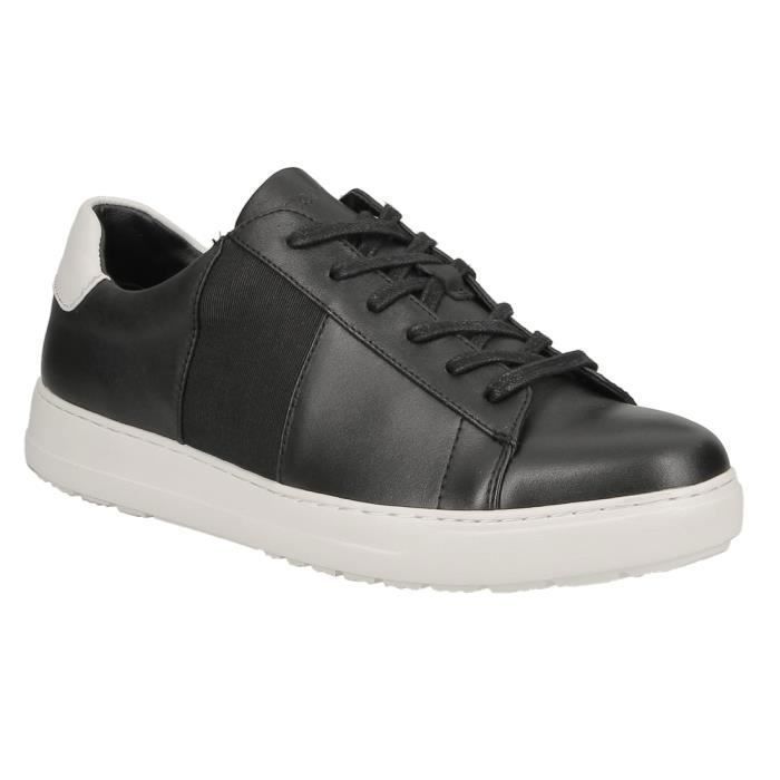 Basket Calvin Klein Sammy 2 F0978 BLK en cuir noir.