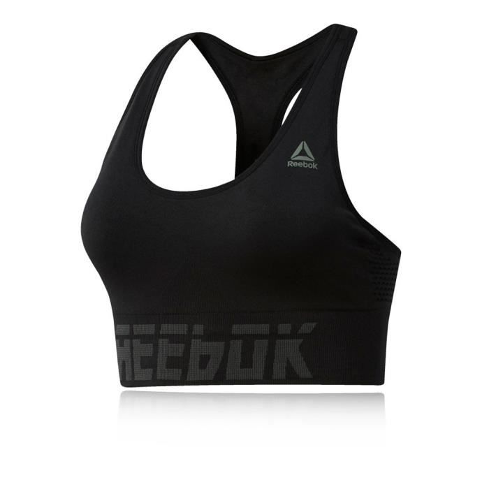 REEBOK Brassière Wor Myt Smless Padd - Femme - Noir
