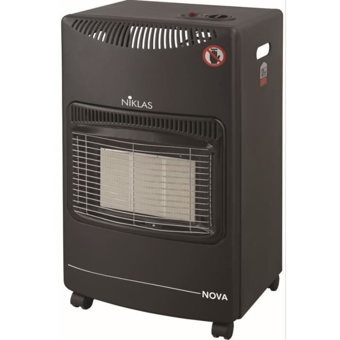 Poele à gaz Infrarouge 4200W Nova Allumage Piezo Volume 120 m3 + Tuyau gaz butane Inclus