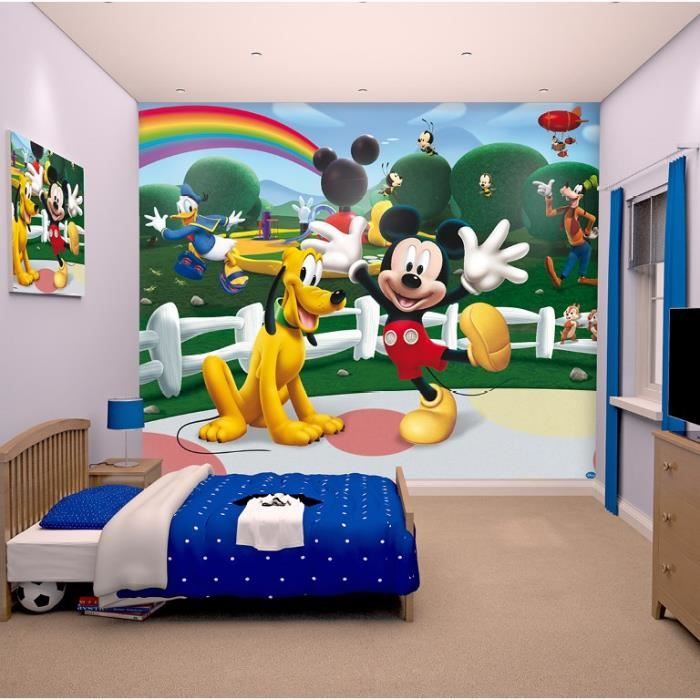 Papier peint enfant MICKEY Sticker Géant Fresque Murale Décorative