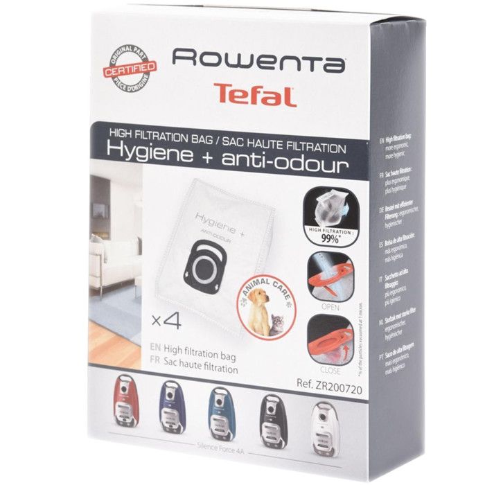 Boite de 4 sacs haute filtration - Aspirateur - ROWENTA (34128)