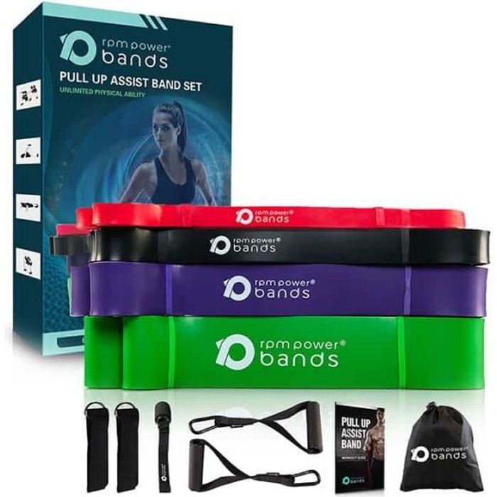Lot de Bandes de Résistance - RPM Power - Bandes de Résistance pour un Entraînement de Renforcement,Power Training, Fitness