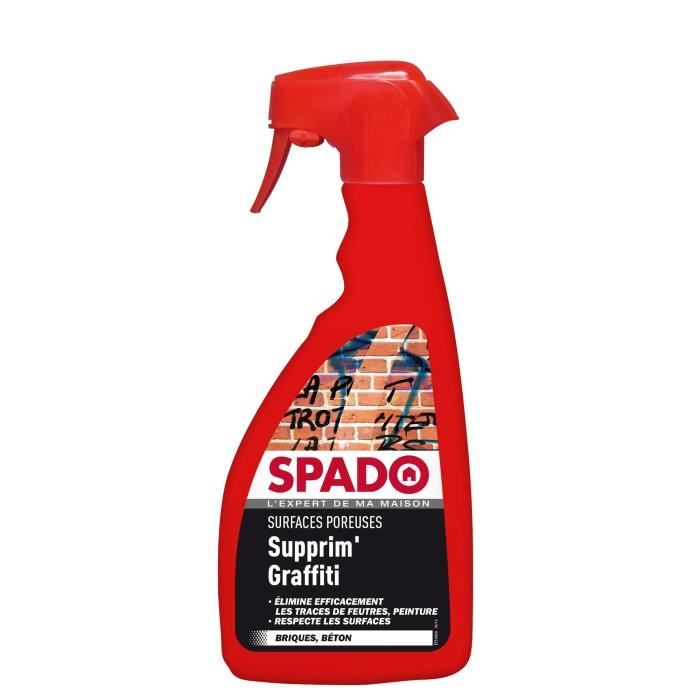SPADO nettoyant graffiti surfaces poreuse 500ml