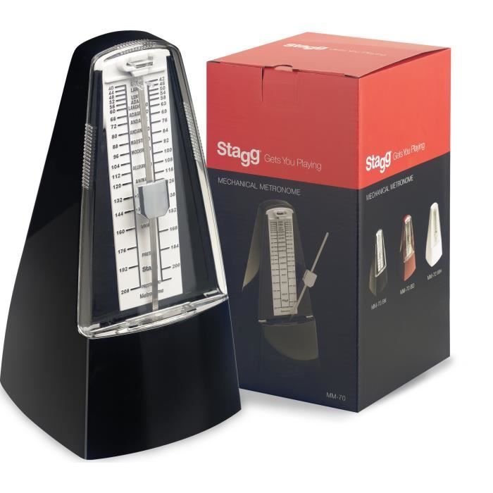 STAGG MM-70 BK MM-70 BK Métronome mécanique - Noir