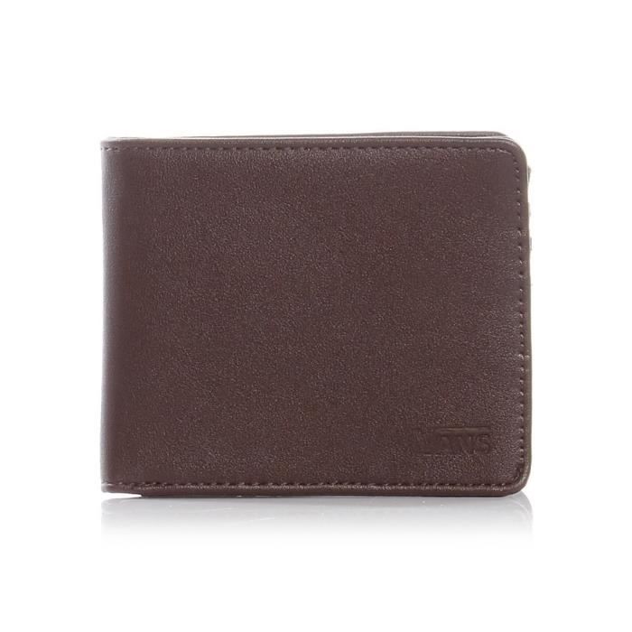 Portefeuille à deux volets Vans Drop V Dark Brun