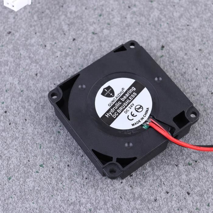 2pcs Universal 3D Printer 24V Radial Turbo Fan Hydraulic Bearing 4010 Air Blower and Cooling (Black) VENTILATEUR