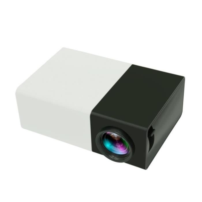 Mini Vidéoprojecteur Portable Home Cinema 400 Lumens LED HDMI USB Micro SD Noir YONIS