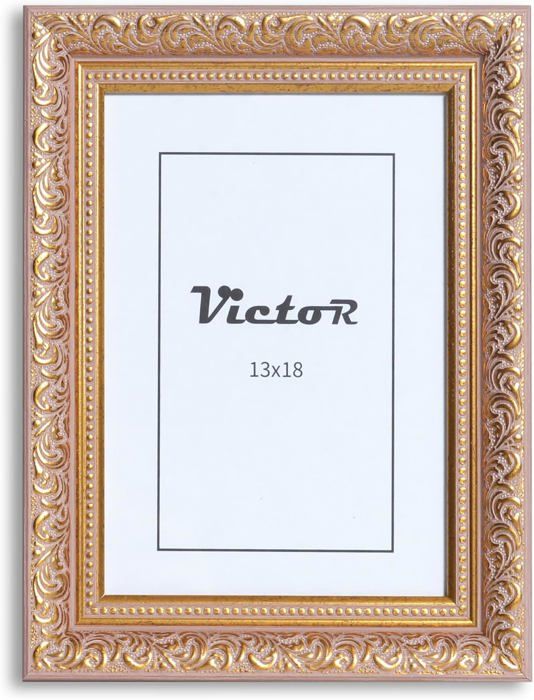 CABBEL Cadre Photo Baroque Doré A4 21x30 cm AVI – Cadre Vintage Antique avec Ornements, Élégant pour Documents, Affiches & Photos, Décoration Murale