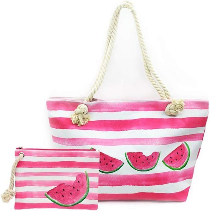 HEVIBK Sac De Plage Femme Maille – Sac Bandoulière Été Bohème, Shopping & Quotidien, Grande Capacité