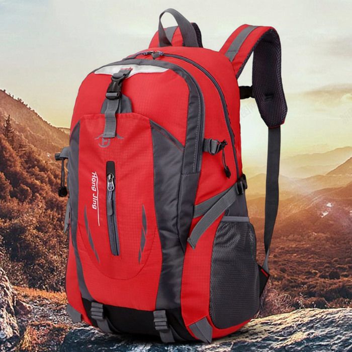Sac à dos - TIDUCEL - 40L - Ergonomique - Imperméable - Rouge