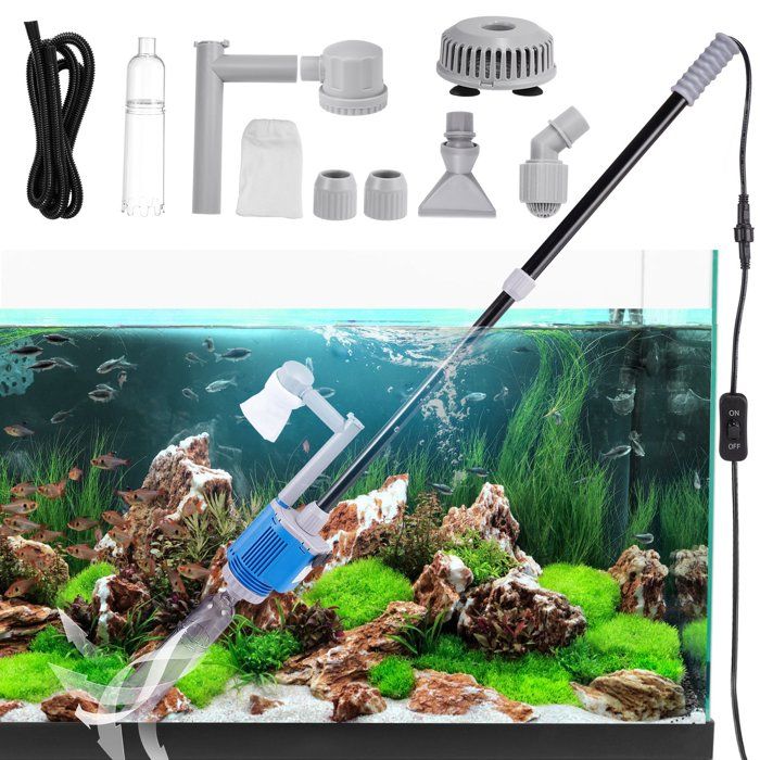 Comparer les prix de Aquarium TTLIFE ÉlectriqueChangeur Deau Automatique 6 en 1avec changeur deau Laveur de Sable Nettoyage des débris Filtre à Eau