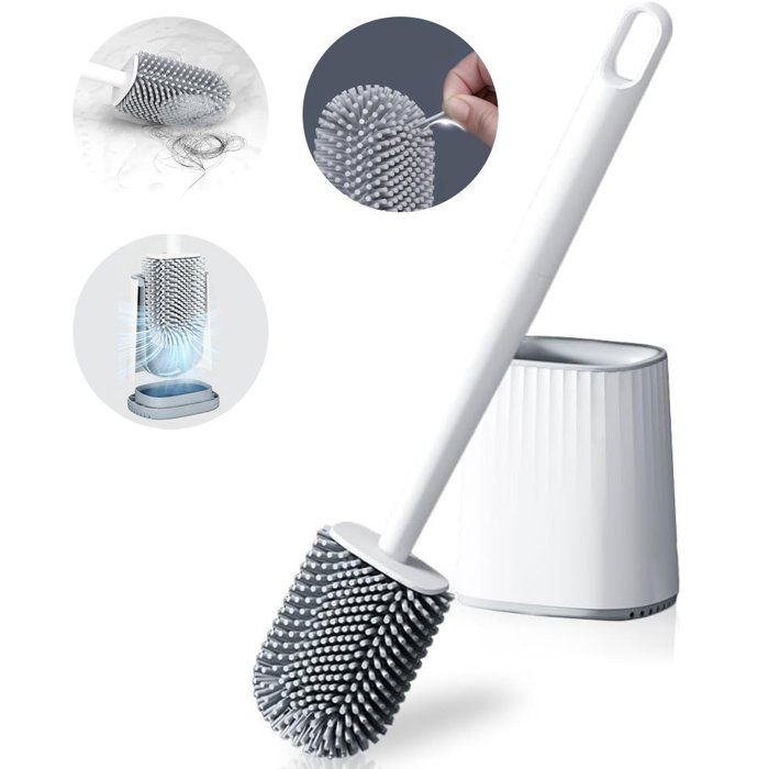 Brosse à Joints Poils Durs - Nettoyage Carrelage, Salle De Bain - Manche Ergonomique - Noir