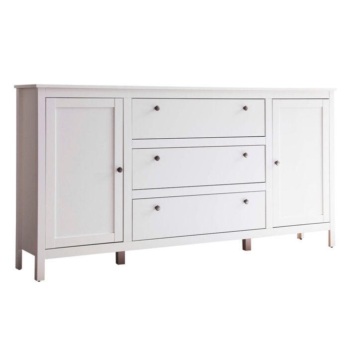 Commode de chambre armoire FARGE Blanc 183 x 38 x 98