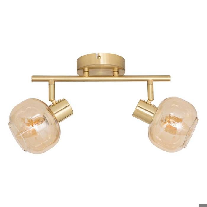 Applique murale/plafonnier Pilia ambre 28x11cm - Atmosphera Créateur dintérieur