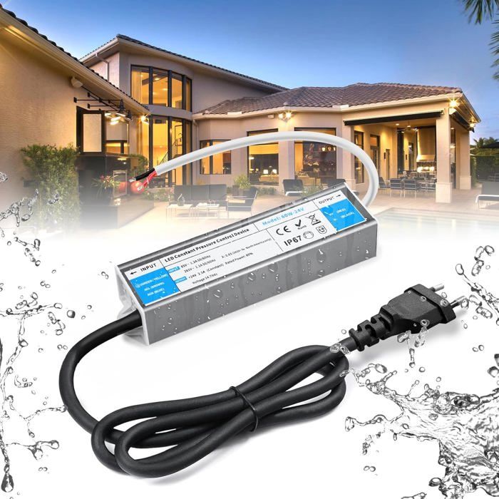 Alimentation LED 480W 24V - Transformateur 220V, IP20, Aluminium, 20A, Pour Bandes LED Puissantes