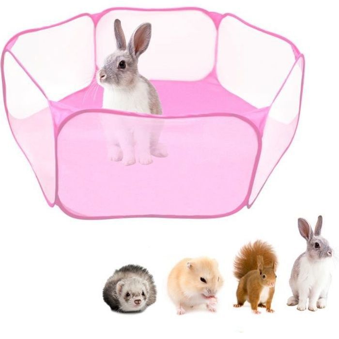 Parc à Chiot - Non spécifié - 120cm - Rose - Pliable - Portable-keeper