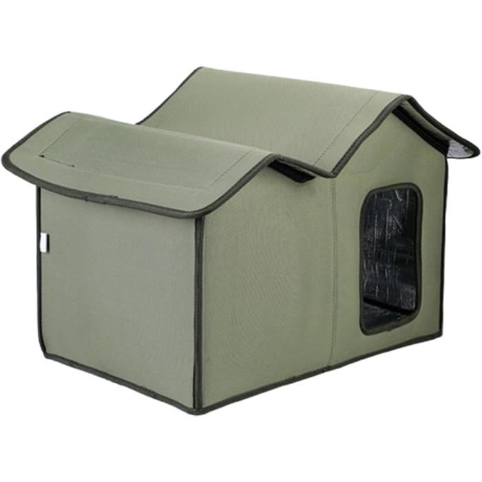 Comparer les prix de Grand abri isotherme pour chat – Maison chauffante pour lextérieur  Grande maison isolée pour chaton sauvage avec design étanche