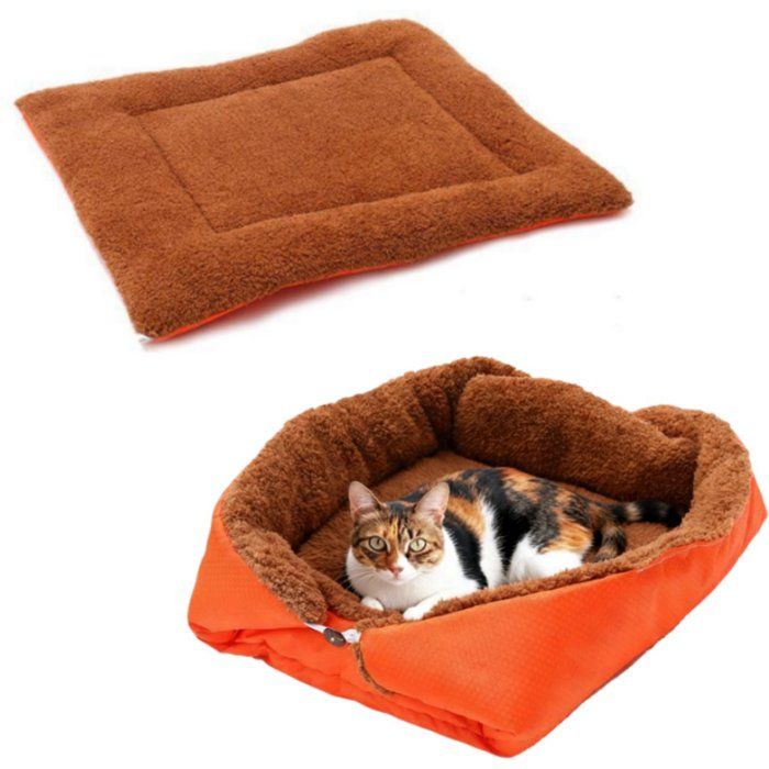 Coussin pour chat - Panier pour chat - Maison pour chat - Tapis chauffant doux et auto-chauffant -Pour chats et petits chiens