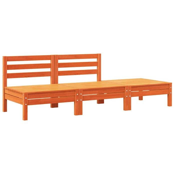 Brun Canapé dextérieur/jardin - SARAZYJ - Canapé de jardin -avec coussins et repose-pied 2 places Hot71261033