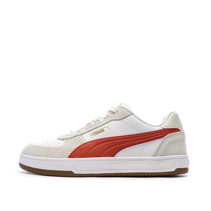 Puma Baskets Beige/Rouge Homme Puma Caven 2 Lux