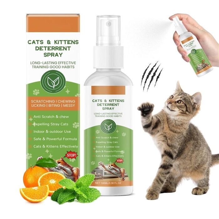 100ML Spray Répulsif Chat Spray Anti Griffure Chat pour Éloigner Les Animaux de Compagnie des Zones Limites Protéger Meubles Canapé 100ML Spray Répulsif Chat Spray Anti Griffure Chat pour Éloigner Les Animaux de Compagnie des Zones Limites Protéger Meubles Canapé