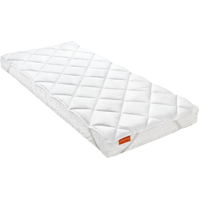 sleepling Surmatelas Komfort 100 80 x 190 cm microfibre douce respirant 4 élastiques lavable 60 °C OEKO-TEX fabriqué dans l’UE