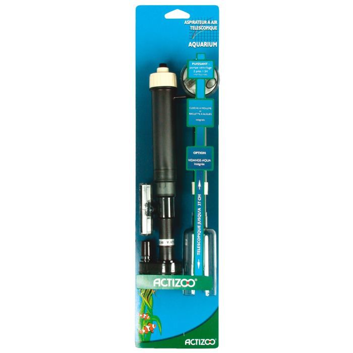 Aspirateur téléscopique à piles Actizoo pour aq…