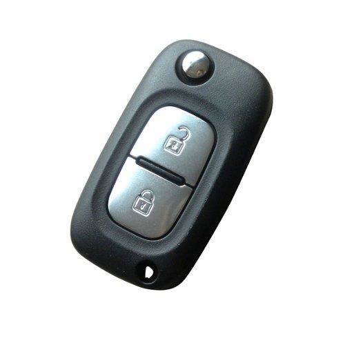 Clé pliante coque RENAULT MASTER TRAFIC KANGOO CLIO Funkclé 2 boutons -  Cdiscount Auto